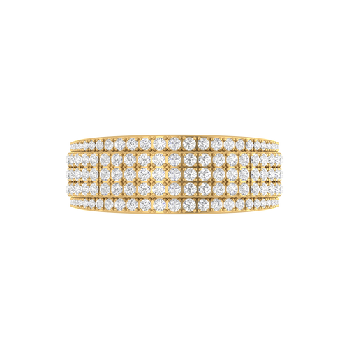 Modern Glow: 10K Gold Fashion Ring