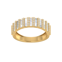 Divine Luminary: 14K Solid Gold Band