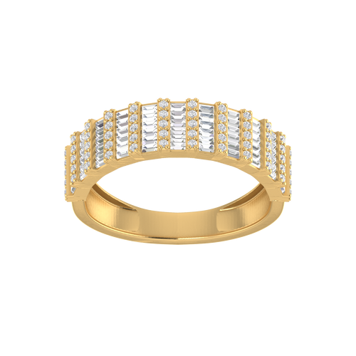 Divine Luminary: 14K Solid Gold Band