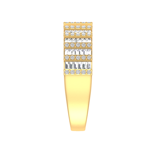 Divine Luminary: 14K Solid Gold Band