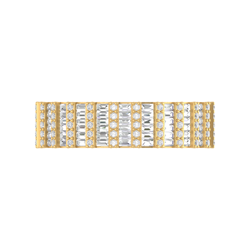 Divine Luminary: 14K Solid Gold Band