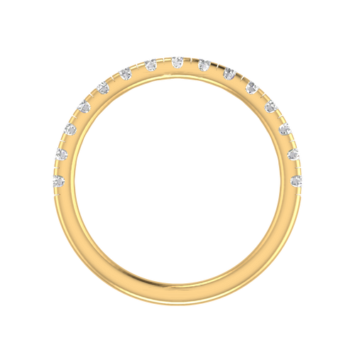 Everyday Radiance: 10K Gold Comfort-Fit Band