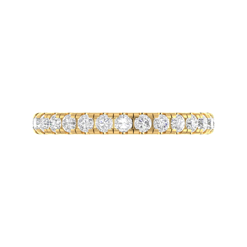 Everyday Radiance: 10K Gold Comfort-Fit Band