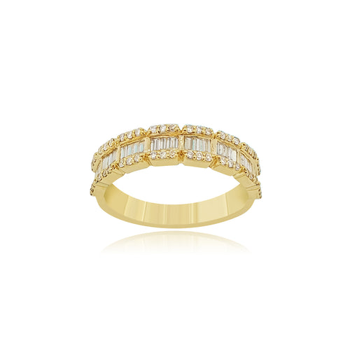 Infinite Illusion: 14K Gold Fashion Band Ring