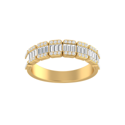 Infinite Illusion: 14K Gold Fashion Band Ring