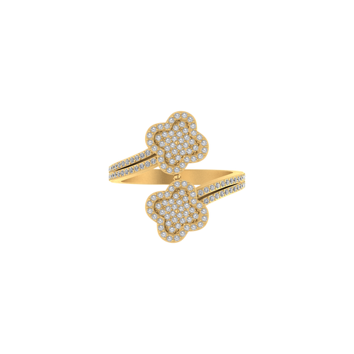 Daisy Dreams: 14K Gold Floral Delight Ring