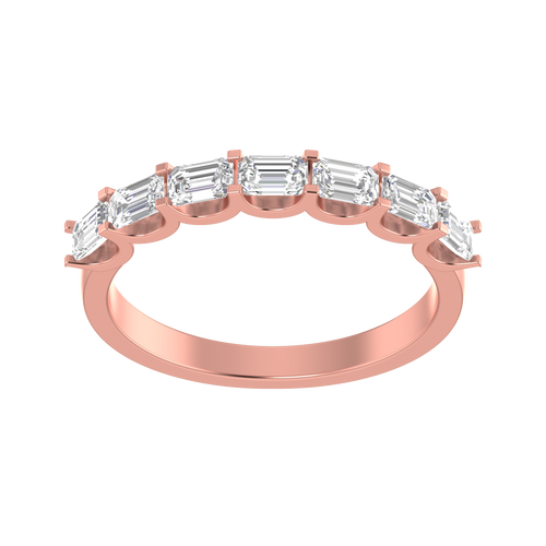 Dazzling Embrace: 14K Eternal Allure Band