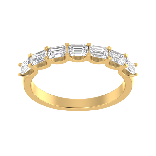 Dazzling Embrace: 14K Eternal Allure Band