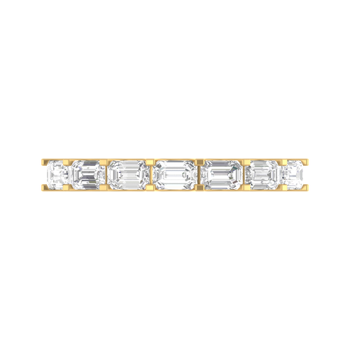 Dazzling Embrace: 14K Eternal Allure Band