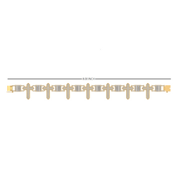 Heavenly Links: Connect with Divinity through Our Artful 14K Cross Bracelet Collection