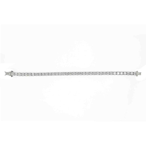 14K White Gold Diamond Tennis Bracelet | Timeless Elegance