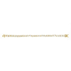 14K Gold Multi-Cut Diamond Tennis Bracelet | Elegant & Timeless