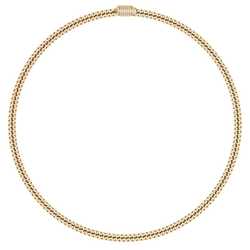 Luxurious 10K & 14K Gold Cuban Chains with Natural Diamonds for Men