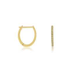 Golden Gleam 10K Gold Hoop Earrings