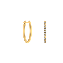 Golden Gleam 10K Gold Hoop Earrings