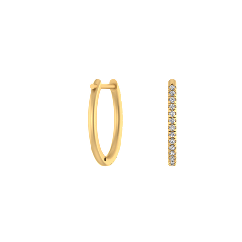 Golden Gleam 10K Gold Hoop Earrings