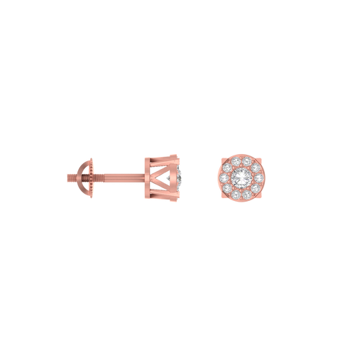 Golden Rounds 14K Gold Round Stud Earrings