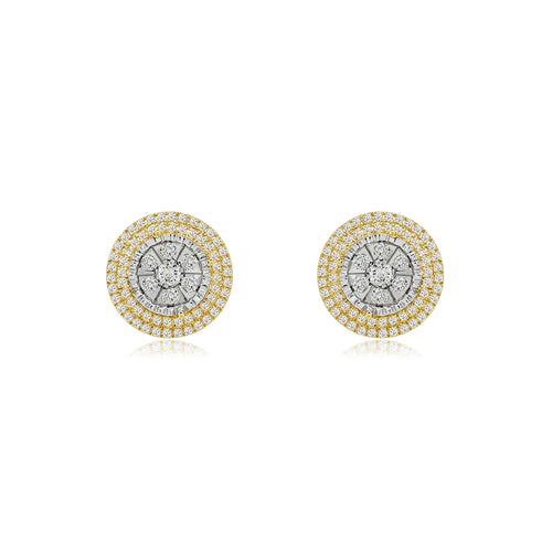 Simply Stunning 14K Gold Round Earrings