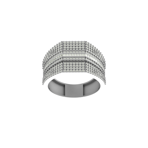 City Swagger: Men's 10K Gold & Diamond Hip-Hop Fashion Ring