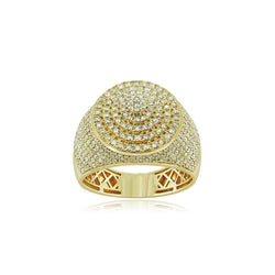 Golden Swagger: Unleash Your Inner Shine with our 14k Solid Gold Men's Hip-Hop Ring