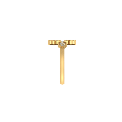 Divine Connections: 14K Gold Cross Ring