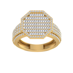 Gleaming Brilliance: Introducing Our 14K Gold Men's Fashion Ring