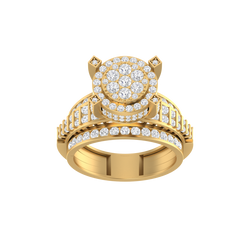 Modern Luxe: 14K Gold Fashion Statement Ring