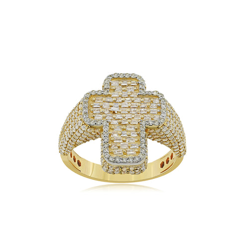 Boundless Beauty: 14K Cross Ring For Him or Her