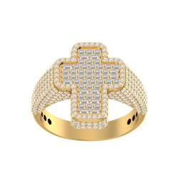 Boundless Beauty: 14K Cross Ring For Him or Her