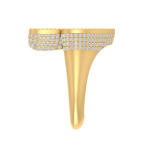 Royal Flush: 14K Gold Spade Ring