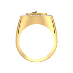 Highway Majesty: 14K Gold Mercedes-Benz Ring