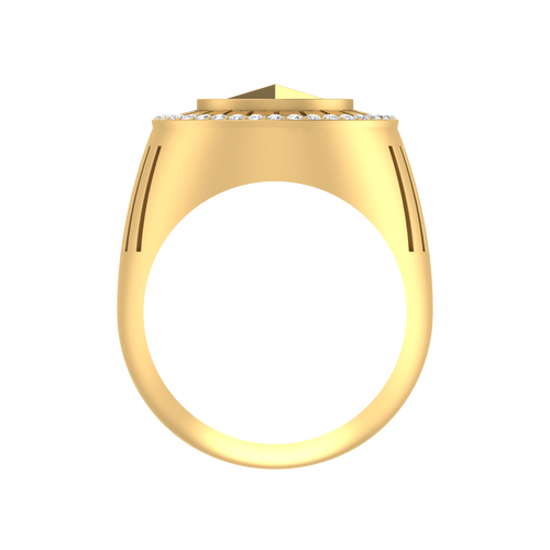 Highway Majesty: 14K Gold Mercedes-Benz Ring