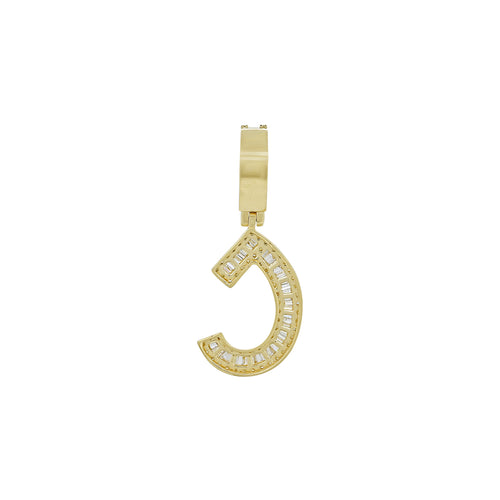 Captivating Elegance: C Initial Pendant Gleaming with Diamonds