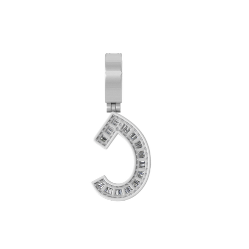 Captivating Elegance: C Initial Pendant Gleaming with Diamonds