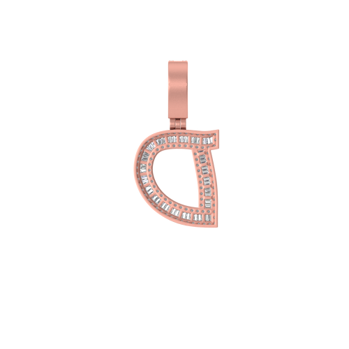 Divine Spark: D Initial Pendant