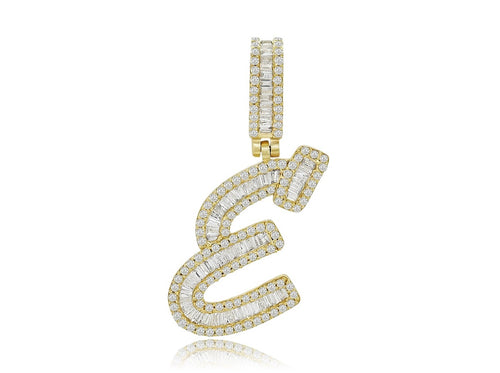 Epic Sparkle: E Initial Diamond Pendant