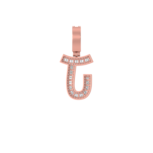 Joyful Spark: J Initial Pendant with Diamonds