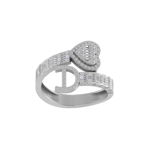 Dreams in Gold: 14K Dazzling Initial D Ring