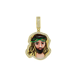 Divinity in Gold:10K Solid Gold Jesus Pendant