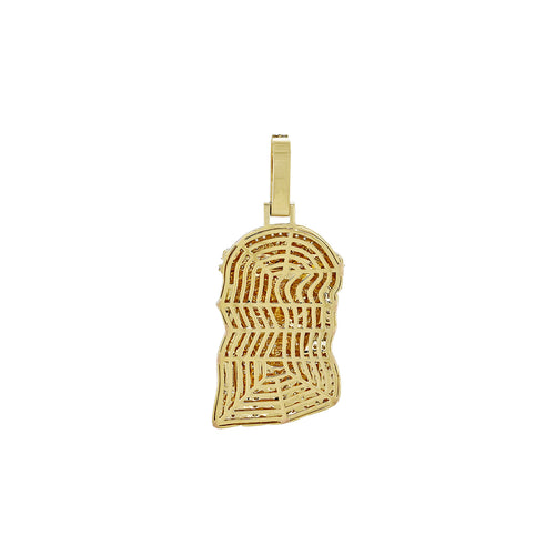 Whispers of Faith: 14K Gold Jesus Healing Presence Pendant