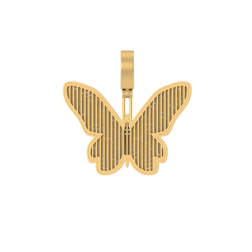 Butterfly Dreams: 14K Gold Butterfly Pendant