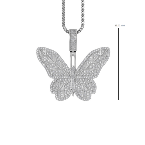 Butterfly Dreams: 14K Gold Butterfly Pendant