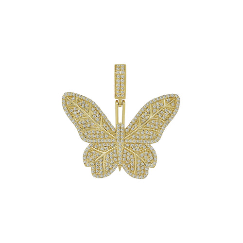 Butterfly Dreams: 14K Gold Butterfly Pendant