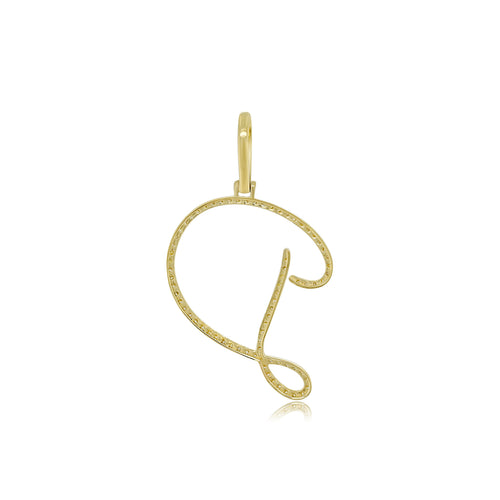 Dazzling Decadence: 14K Gold Initial D Pendant