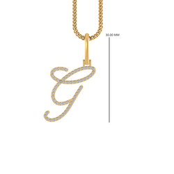 Golden Gem: A 14k Gold G Initial Pendant