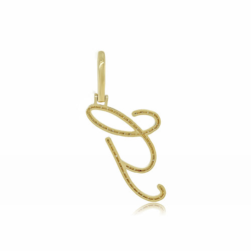 Golden Gem: A 14k Gold G Initial Pendant