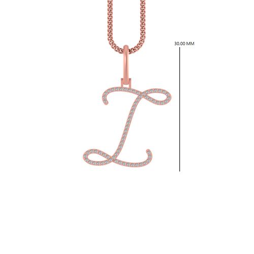 Infinite Illumination: 14K Gold Initial 'I' Pendant