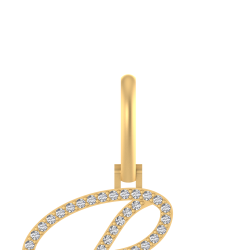 Regal Charm: 14k Gold Initial 'R' Pendant - Elevate Your Everyday Style