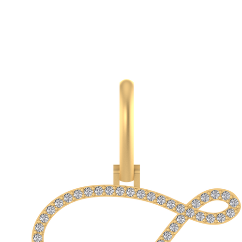 Zephyr of Luxury: Adorn Yourself with a 14k Gold Initial 'Z' Pendant