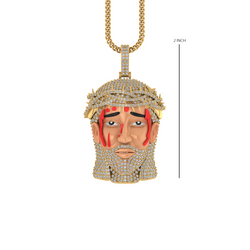 Divinity in Gold: 14K Jesus Pendant